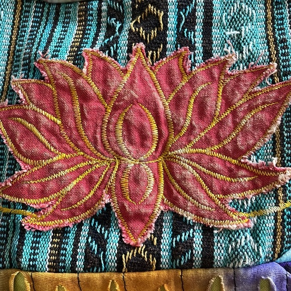 Embroidered tie-dye bucket bag new with tags - Picture 6 of 13